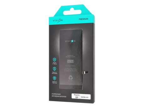 Аккумулятор для iPhone 6 Plus (Vixion) усиленная (3410 mAh) с монтажным скотчем