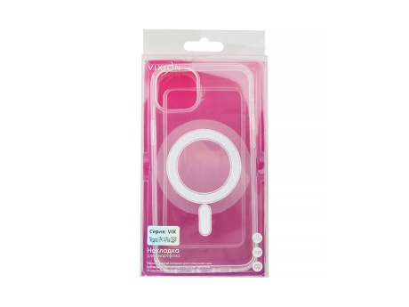 Накладка Vixion для iPhone 14 Plus MagSafe (прозрачный)