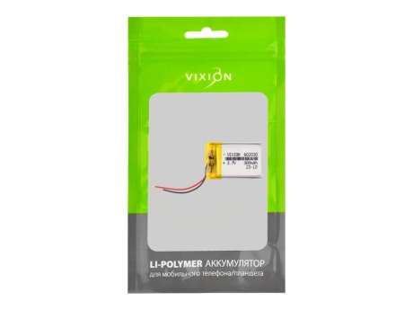 Аккумулятор универсальный 60х20х30 mm 300mAh (3,7V Li-Pol) (Vixion)