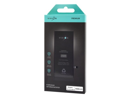 Аккумулятор для iPhone 11 Pro Max (Vixion) усиленная (4500 mAh) с монтажным скотчем