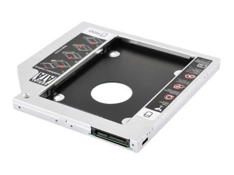Адаптер VIXION (AD61) для HDD/SSD дисков 2.5" в отсек привода 9,5мм (серебро)