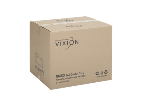 Литий-ионный аккумулятор Vixion 18650, 2600 мАч (блистер 1шт)