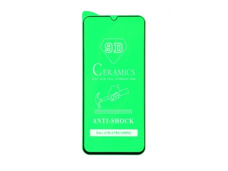 Защитное стекло керамическое для Samsung A705F A70/Xiaomi Mi 10Lite/Redmi 9A/9C (черный) (VIXION)